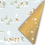 X-mas - Voordeelset Green - 5 cadeaurollen 50 x 300 cm