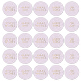 Goudfolie Stickers - Christmas Wishes Lila/Goud 10 st