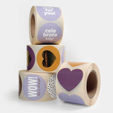 Goudfolie - Lovely Hearts Warm 12 st