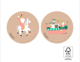 Stickers - Sint pakjes avond 10 stuks