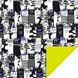 Cats - Lemon Cadeaupapier 70 x 300 cm