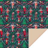 X-mas - Nutcracker - Nude Cadeaupapier 70 x 300 cm