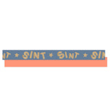 Paporlene - Sint Letters Polar Blue Lint 10 mm