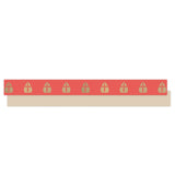 Sint Lint - Paporlene - Mijter - Red - Beige 10 mm