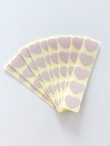 Hart - Lichtroze Stickers Hart 10 st