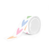 Hartjes - Oranje/Blauw/Groen/Roze Stickers Hartjes 12 st