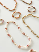 Kids Ketting + Armband Bloemen - cadeautje