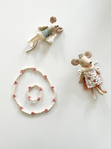Kids Ketting + Armband Bloemen - cadeautje