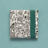Sint Dorp - Jade blue cadeaupapier 70 x 300