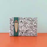 Sint Dorp - Jade blue cadeaupapier 70 x 300