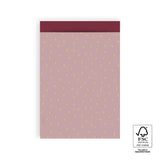 Vlakke zal L - Goudfolie Hartjes/Beet Red - Inpakzak 17 x 25 cm