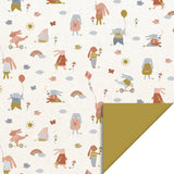Vlakke zak M - Sweet Bunny Deep Yellow - 12 x 19 cm - 5 st