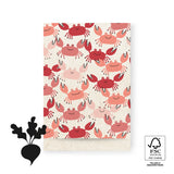 Vlakke zak L - Crabs 17 x 25 cm - 5 st