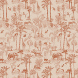 Blokbodemzak M - Vintage Jungle Cognac Inpakzakken 17x25 cm - 2 st