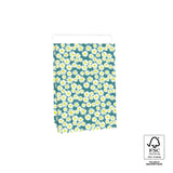 Blokbodemzak M - Daisy Jade Blue - 17 x 25 cm - 2 st