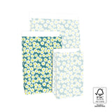 Blokbodemzak M - Daisy Jade Blue - 17 x 25 cm - 2 st