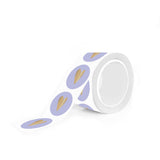 Goudfolie - Hart Lila Rond 10 st