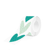 Goudfolie - Small Hearts Gold/Green 10 st