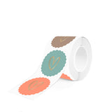 Goudfolie - Hart Faded Rond Stickers 12 st