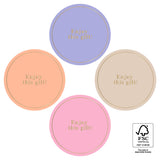 Goudfolie - Enjoy Gold/Sweet Rond Stickers 12 st