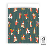 Vlakke zak XL - Acrobaat Sinterklaas Inpakzak 27 x 34 cm - 5 st