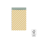 Vlakke zak M - Diagonale streep Inpakzak 12 x 19 cm - 5 st