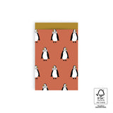 Vlakke zak M - Pinguins Inpakzak 12 x 19 cm - 5 st