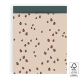 Vlakke zak XL - Lieveheersbeestjes Inpakzak 27 x 34 cm - 5 st